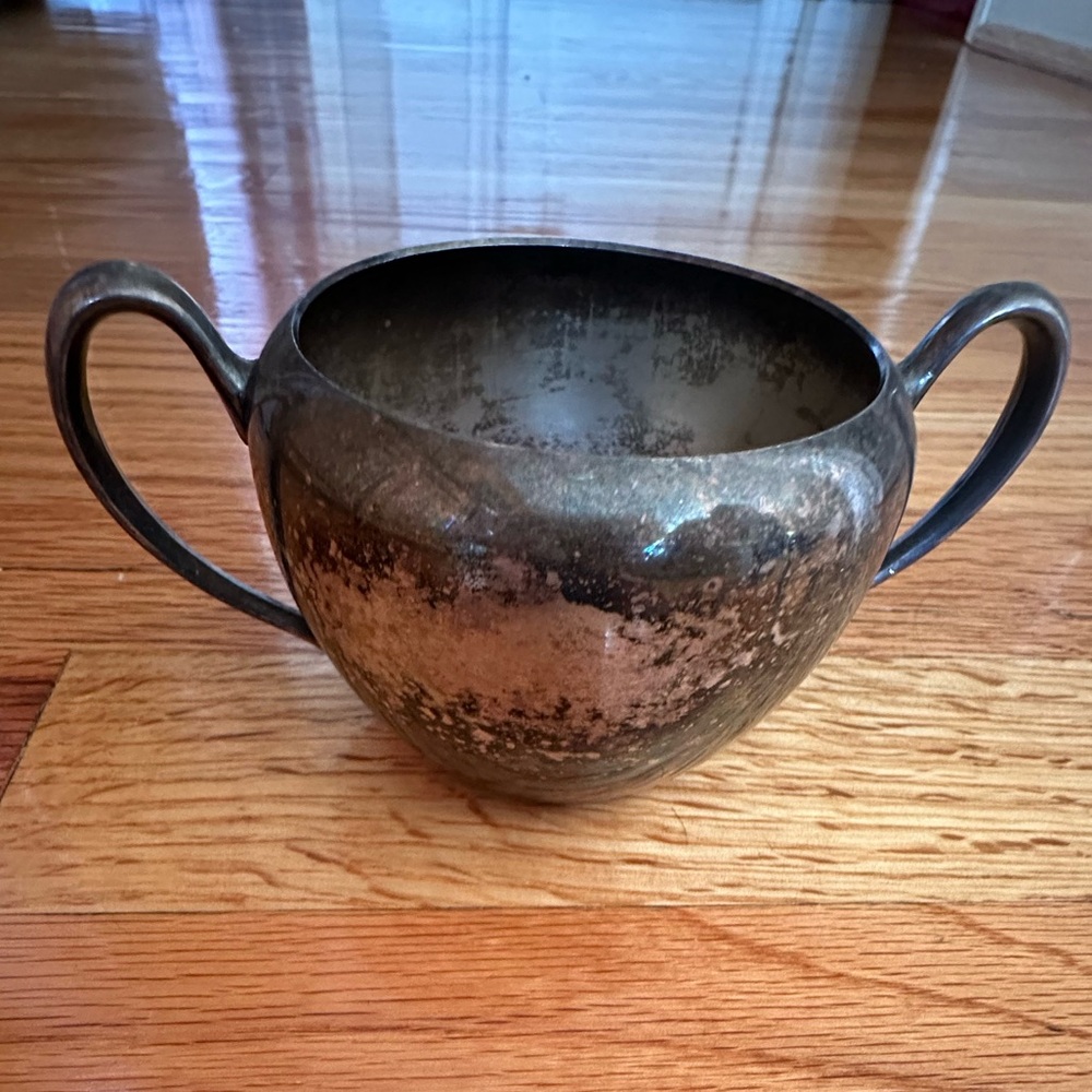 Trent Silver on Copper Sugar Bowl without lid